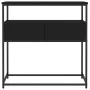 Black engineered wood console table 75x40x75 cm by , Side tables - Ref: Foro24-834155, Price: 64,26 €, Discount: %