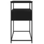Black engineered wood console table 75x40x75 cm by , Side tables - Ref: Foro24-834155, Price: 64,26 €, Discount: %
