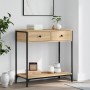 Mesa consola madera de ingeniería roble Sonoma 75x34,5x75 cm de , Mesas auxiliares - Ref: Foro24-834176, Precio: 68,34 €, Des...