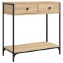 Mesa consola madera de ingeniería roble Sonoma 75x34,5x75 cm de , Mesas auxiliares - Ref: Foro24-834176, Precio: 68,34 €, Des...