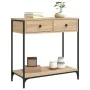 Engineered wood Sonoma oak console table 75x34.5x75 cm by , Side tables - Ref: Foro24-834176, Price: 67,55 €, Discount: %