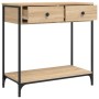 Mesa consola madera de ingeniería roble Sonoma 75x34,5x75 cm de , Mesas auxiliares - Ref: Foro24-834176, Precio: 68,34 €, Des...