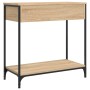Mesa consola madera de ingeniería roble Sonoma 75x34,5x75 cm de , Mesas auxiliares - Ref: Foro24-834176, Precio: 68,34 €, Des...