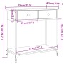 Mesa consola madera de ingeniería roble Sonoma 75x34,5x75 cm de , Mesas auxiliares - Ref: Foro24-834176, Precio: 68,34 €, Des...