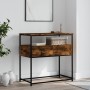 Mesa consola madera de ingeniería roble ahumado 75x40x75 cm de , Mesas auxiliares - Ref: Foro24-834157, Precio: 53,02 €, Desc...