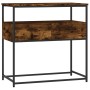 Mesa consola madera de ingeniería roble ahumado 75x40x75 cm de , Mesas auxiliares - Ref: Foro24-834157, Precio: 53,02 €, Desc...