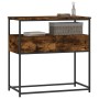 Mesa consola madera de ingeniería roble ahumado 75x40x75 cm de , Mesas auxiliares - Ref: Foro24-834157, Precio: 53,02 €, Desc...