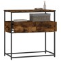 Mesa consola madera de ingeniería roble ahumado 75x40x75 cm de , Mesas auxiliares - Ref: Foro24-834157, Precio: 53,02 €, Desc...