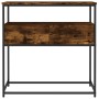 Mesa consola madera de ingeniería roble ahumado 75x40x75 cm de , Mesas auxiliares - Ref: Foro24-834157, Precio: 53,02 €, Desc...