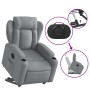 Sillón eléctrico reclinable elevable de tela gris claro en Sillones | Comprar online en Foru.es