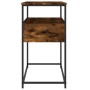 Mesa consola madera de ingeniería roble ahumado 75x40x75 cm de , Mesas auxiliares - Ref: Foro24-834157, Precio: 53,02 €, Desc...