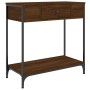 Mesa consola madera de ingeniería marrón roble 75x34,5x75 cm de , Mesas auxiliares - Ref: Foro24-834169, Precio: 58,83 €, Des...