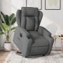 Sillón eléctrico reclinable elevable de tela gris oscuro en Sillones | Comprar online en Foru.es