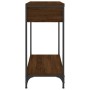 Mesa consola madera de ingeniería marrón roble 75x34,5x75 cm de , Mesas auxiliares - Ref: Foro24-834169, Precio: 58,83 €, Des...