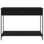 Mesa consola madera de ingeniería negra 100x34,5x75 cm de , Mesas auxiliares - Ref: Foro24-834160, Precio: 65,33 €, Descuento: %