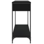 Mesa consola madera de ingeniería negra 100x34,5x75 cm de , Mesas auxiliares - Ref: Foro24-834160, Precio: 65,33 €, Descuento: %