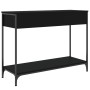 Mesa consola madera de ingeniería negra 100x34,5x75 cm de , Mesas auxiliares - Ref: Foro24-834160, Precio: 65,33 €, Descuento: %