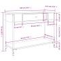 Mesa consola madera de ingeniería negra 100x34,5x75 cm de , Mesas auxiliares - Ref: Foro24-834160, Precio: 65,33 €, Descuento: %