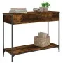 Mesa consola madera contrachapada roble ahumado 100x34,5x75 cm de , Mesas auxiliares - Ref: Foro24-834162, Precio: 57,85 €, D...