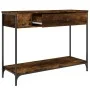 Konsolentisch aus geräuchertem Eichensperrholz 100x34,5x75 cm von , Seitentische - Ref: Foro24-834162, Preis: 57,85 €, Rabatt: %