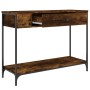 Mesa consola madera contrachapada roble ahumado 100x34,5x75 cm de , Mesas auxiliares - Ref: Foro24-834162, Precio: 58,56 €, D...