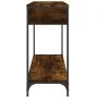 Konsolentisch aus geräuchertem Eichensperrholz 100x34,5x75 cm von , Seitentische - Ref: Foro24-834162, Preis: 57,85 €, Rabatt: %