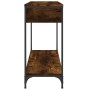 Mesa consola madera contrachapada roble ahumado 100x34,5x75 cm de , Mesas auxiliares - Ref: Foro24-834162, Precio: 58,56 €, D...