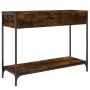 Mesa consola madera contrachapada roble ahumado 100x34,5x75 cm de , Mesas auxiliares - Ref: Foro24-834162, Precio: 57,85 €, D...