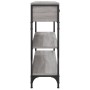 Mesa consola madera de ingeniería gris Sonoma 100x25x75 cm de , Mesas auxiliares - Ref: Foro24-834183, Precio: 87,94 €, Descu...