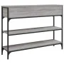 Engineered wood gray Sonoma console table 100x25x75 cm by , Side tables - Ref: Foro24-834183, Price: 87,93 €, Discount: %