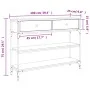 Engineered wood gray Sonoma console table 100x25x75 cm by , Side tables - Ref: Foro24-834183, Price: 87,93 €, Discount: %