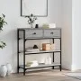 Mesa consola madera de ingeniería gris Sonoma 72,5x25x75 cm de , Mesas auxiliares - Ref: Foro24-834188, Precio: 89,01 €, Desc...