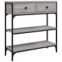 Mesa consola madera de ingeniería gris Sonoma 72,5x25x75 cm de , Mesas auxiliares - Ref: Foro24-834188, Precio: 88,94 €, Desc...