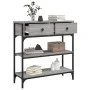 Mesa consola madera de ingeniería gris Sonoma 72,5x25x75 cm de , Mesas auxiliares - Ref: Foro24-834188, Precio: 89,01 €, Desc...