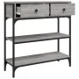 Mesa consola madera de ingeniería gris Sonoma 72,5x25x75 cm de , Mesas auxiliares - Ref: Foro24-834188, Precio: 89,01 €, Desc...