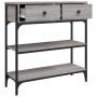 Mesa consola madera de ingeniería gris Sonoma 72,5x25x75 cm de , Mesas auxiliares - Ref: Foro24-834188, Precio: 88,94 €, Desc...