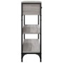 Mesa consola madera de ingeniería gris Sonoma 72,5x25x75 cm de , Mesas auxiliares - Ref: Foro24-834188, Precio: 88,94 €, Desc...