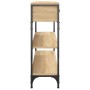 Mesa consola madera de ingeniería roble Sonoma 100x25x75 cm de , Mesas auxiliares - Ref: Foro24-834181, Precio: 84,65 €, Desc...