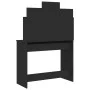 Tocador con espejo negro 96x39x142 cm de , Tocadores para dormitorios - Ref: Foro24-837575, Precio: 89,52 €, Descuento: %