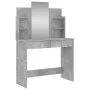Tocador con espejo color gris hormigón 96x39x142 cm de , Tocadores para dormitorios - Ref: Foro24-837577, Precio: 79,22 €, De...