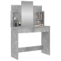 Tocador con espejo color gris hormigón 96x39x142 cm de , Tocadores para dormitorios - Ref: Foro24-837577, Precio: 79,22 €, De...