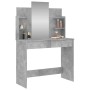 Tocador con espejo color gris hormigón 96x39x142 cm de , Tocadores para dormitorios - Ref: Foro24-837577, Precio: 79,44 €, De...