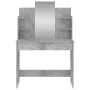 Tocador con espejo color gris hormigón 96x39x142 cm de , Tocadores para dormitorios - Ref: Foro24-837577, Precio: 79,22 €, De...