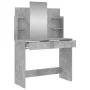 Tocador con espejo color gris hormigón 96x39x142 cm de , Tocadores para dormitorios - Ref: Foro24-837577, Precio: 79,22 €, De...