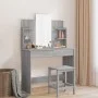 Dresser with Sonoma gray mirror 96x39x142 cm by , Bedroom Dressers - Ref: Foro24-837580, Price: 120,75 €, Discount: %