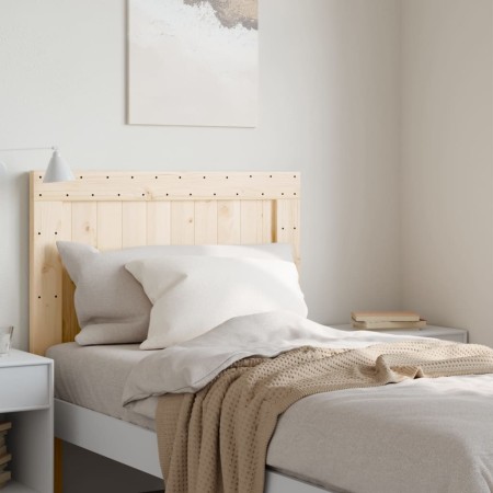 Cabecero de madera maciza de pino 100x104 cm de , Cabeceros y pies de cama - Ref: Foro24-358391, Precio: 46,43 €, Descuento: %