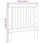 Cabecero de madera maciza de pino 100x104 cm de , Cabeceros y pies de cama - Ref: Foro24-358391, Precio: 46,43 €, Descuento: %