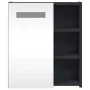 Mueble de baño con espejo y luz LED gris 45x13x52 cm de , Tocadores de baño - Ref: Foro24-357966, Precio: 76,61 €, Descuento: %