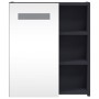 Mueble de baño con espejo y luz LED gris 45x13x52 cm de , Tocadores de baño - Ref: Foro24-357966, Precio: 77,84 €, Descuento: %