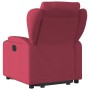 Sillón eléctrico reclinable elevable de tela rojo tinto en Sillones | Comprar online en Foru.es